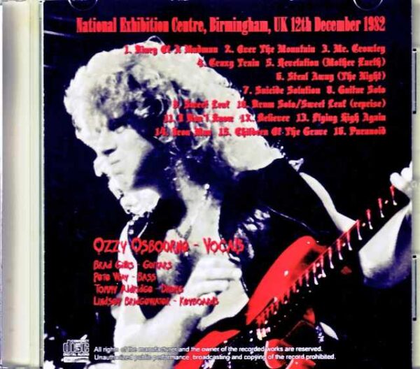 Ozzy Osbourne/England,UK 12.12.1982 - Image 2