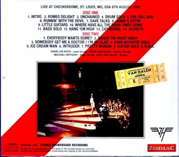 Van Halen / MO,USA 08.06.1982 Soundboard Edition - Image 2
