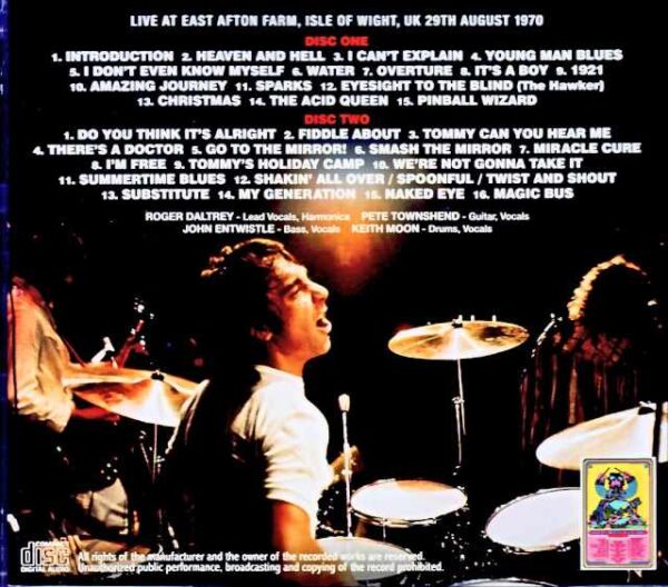 The Who, The Who/England,UK 08.29.1970 Complete Soundboard Edition - Image 2