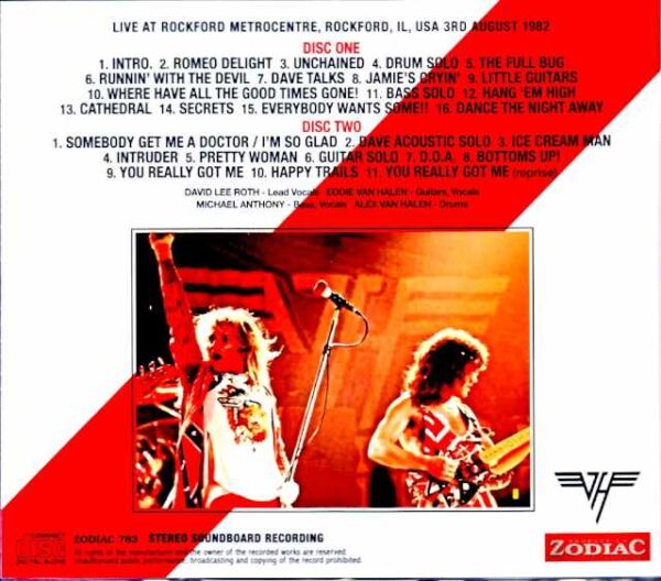 Van Halen/IL,USA 08.03.1982 Soundboard Edition - Image 2