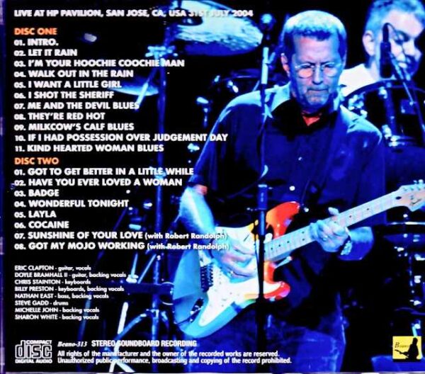 Eric Clapton/CA,USA 07.31.2004 Complete Soundboard Edition - Image 2