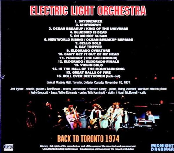 Electric Light Orchestra/Canada 1974 - Image 2