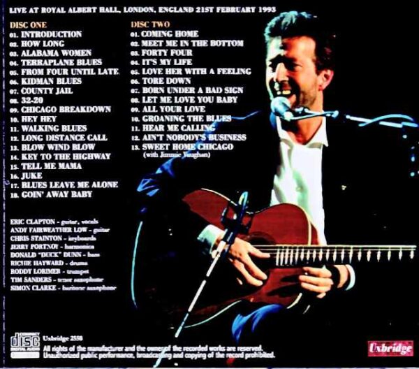 Eric Clapton/London,UK 02.21.1993 Complete DAT Master Edition - Image 2