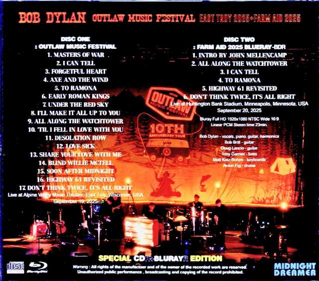 Bob Dylan/WI,USA 09.19.2025 Complete & more - Image 2