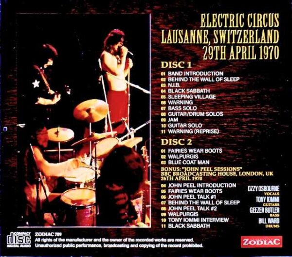 Black Sabbath/Switzerland 04.29.1970 & more Upgrade - Image 2