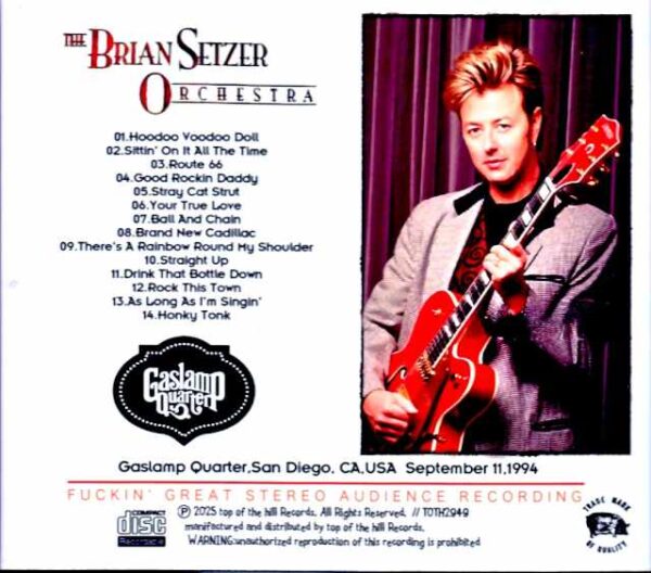 Brian Setzer Orchestra Brian Setzer/CA,USA 09.11.1995 - Image 2
