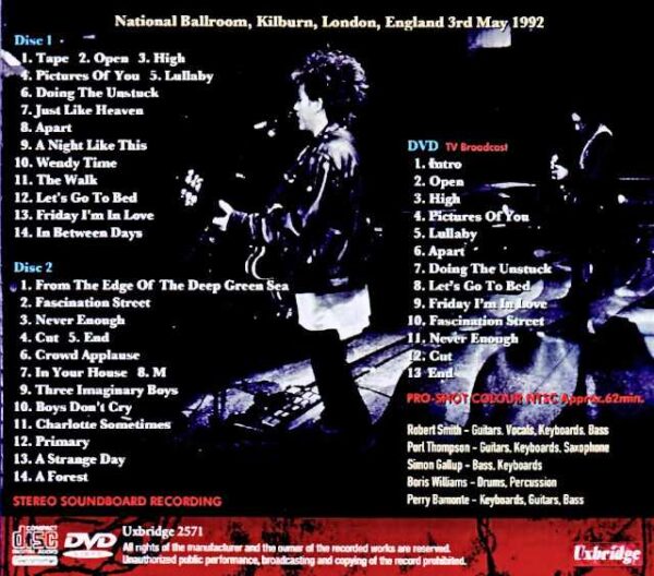 Cure Cure/London,UK 1992 Complete Soundboard Edition - Image 2