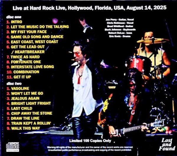 Joe Perry Project Joe Perry/FL,USA 08.14.2025 Complete - Image 2