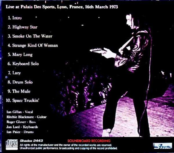 Deep Purple/France 03.16.1973 Complete FM Broadcast Edition - Image 2