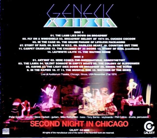 Genesis Genesis/IL,USA 11.21.1974 Complete - Image 2