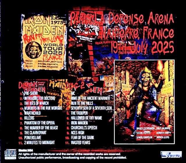 Iron Maiden/France 07.19.2025 Complete IEM Source Edition - Image 2