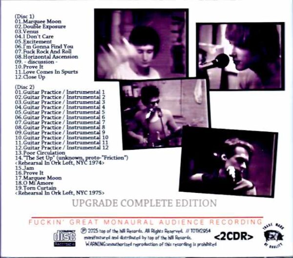 Television/NY,USA 1974 Rehearsals Complete & more - Image 2