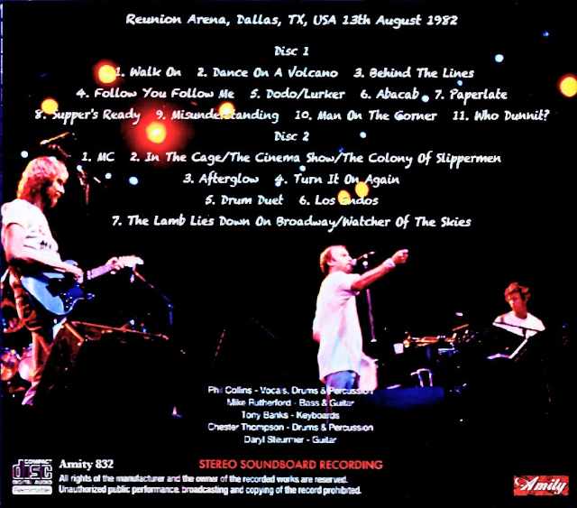 Genesis/TX,USA 08.13.1982 Soundboard Edition - Image 2