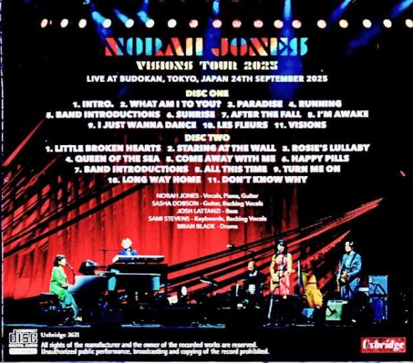 Norah Jones / Tokyo, Japan 09.24.2025 Complete - Image 2