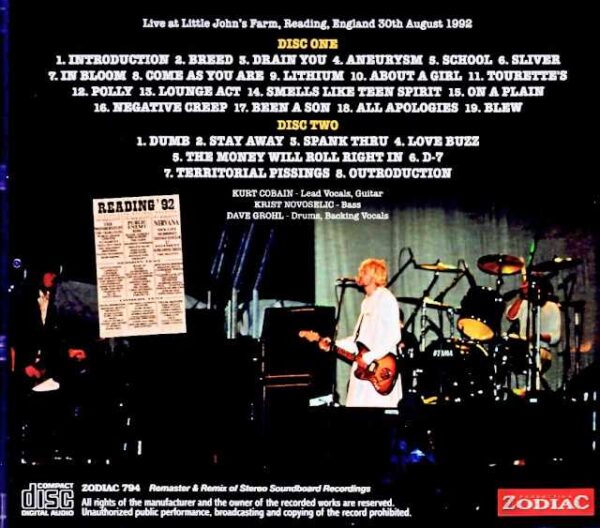 Nirvana/England,UK 1992 Complete Remaster & Remix of 2Stereo Soundboard Recordings Edition - Image 2
