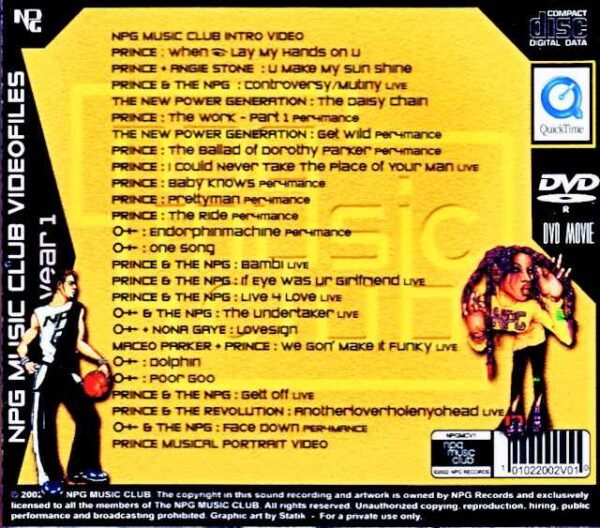 Prince/MPG Music Club Video Files Year 1 - Image 2