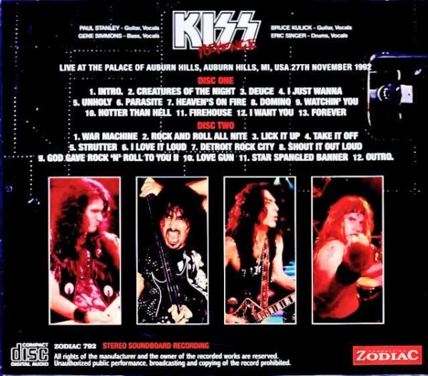 Kiss/MI,USA 11.27.1992 Complete Soundboard Edition - Image 2
