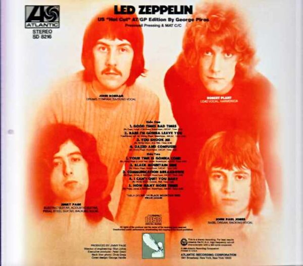 Led Zeppelin/First Album US Hot Cut AT/GP Edition - Image 2