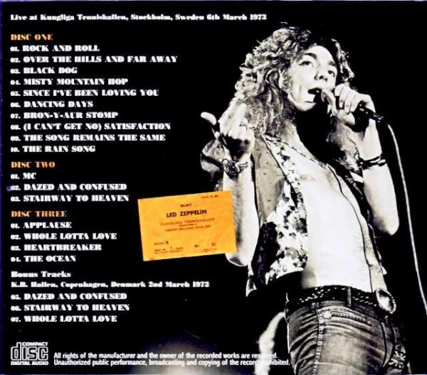 Led Zeppelin/Sweden 03.06.1973 Upgrade & more - Image 2