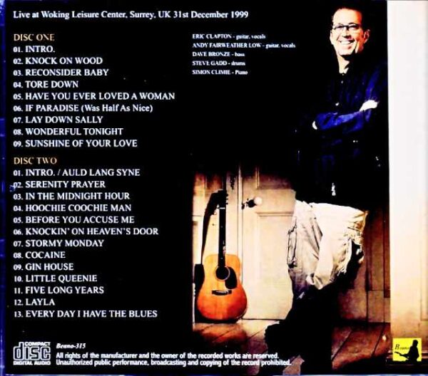 Eric Clapton/England,UK 12.31.1999 Complete Upgrade - Image 2