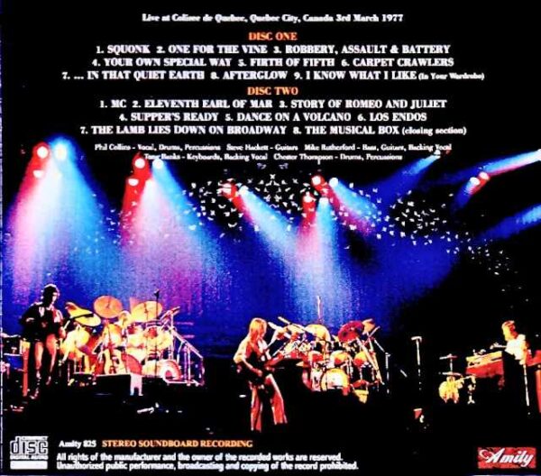 Genesis/Canada 03.03.1977 Complete Soundboard Edition - Image 2