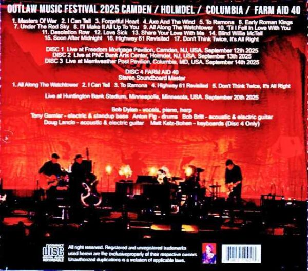 Bob Dylan/NJ,USA 2025 Complete & more - Image 2