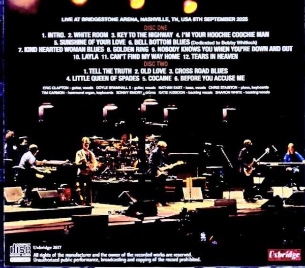Eric Clapton/TN,USA 09.08.2025 Complete - Image 2