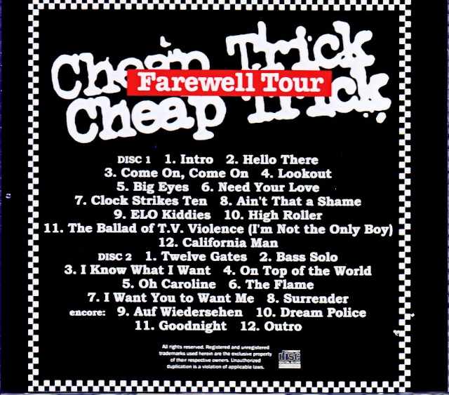 Cheap Trick Tokyo, Japan 2025 Complete IEM Matrix Edition & more - Image 2