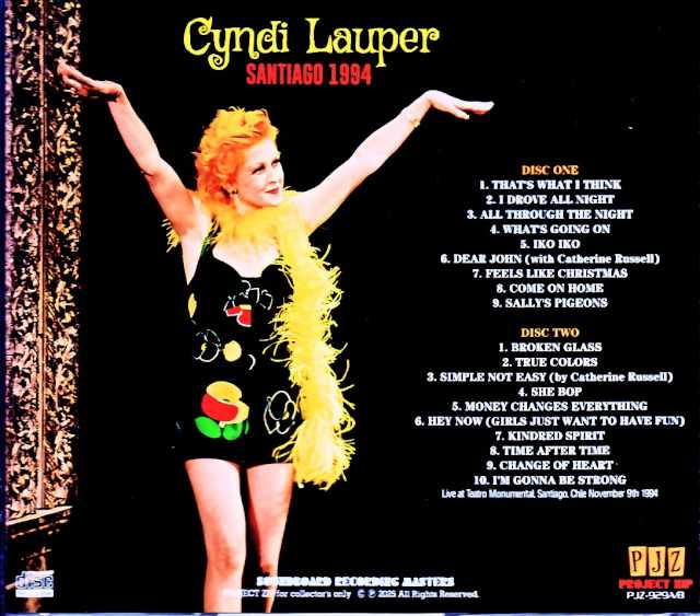 Cyndi Lauper/Chili 11.09.1994 Complete FM Broadcast Edition - Image 2