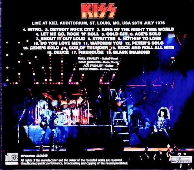 Kiss/MO,USA 07.28.1976 Complete - Image 2