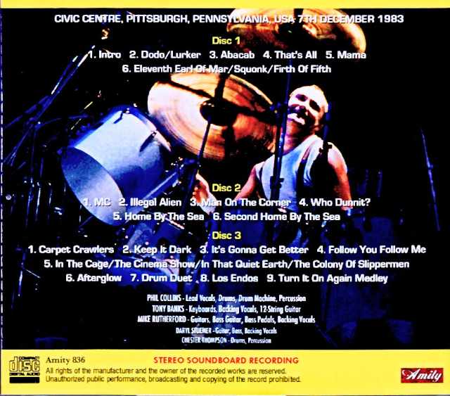 Genesis/PA,USA 12.07.1983 Complete Soundboard Edition - Image 2