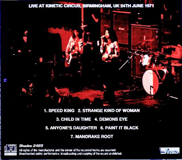 Deep Purple Deep Purple/England,UK 06.24.1971 Upgrade - Image 2