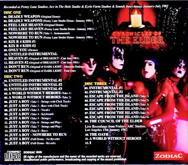 Kiss/Elder: Demon World Battle Unreleased studio material from the recording sessions - Image 2