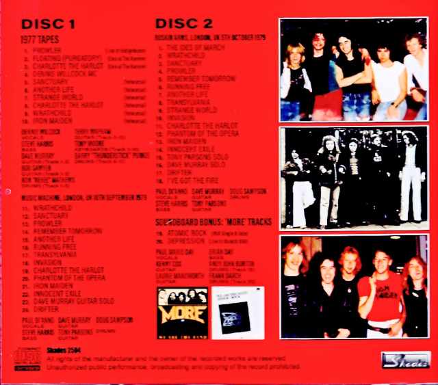 Iron Maiden/London, UK 1979 Live and Rehearsals - Image 2