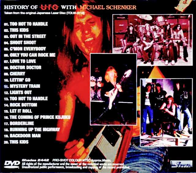UFO Michael Schenker UFO Michael Schenker/History of UFO Original Japanese Laser Disc Edition - Image 2