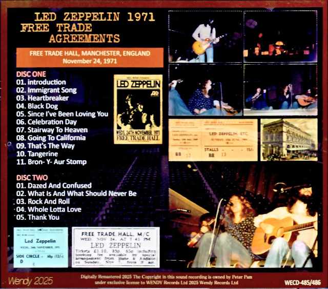 Led Zeppelin / Manchester Free Trade, England, UK, 1971 - Image 2