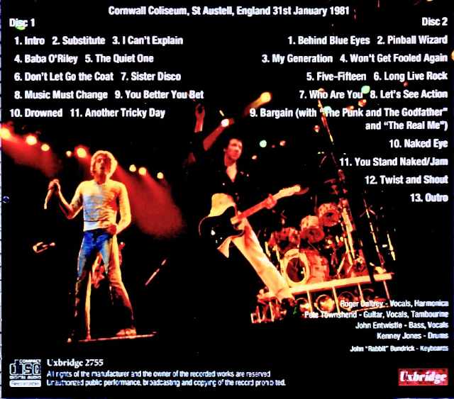 The Who / England, UK 01.31.1981 Complete - Image 2