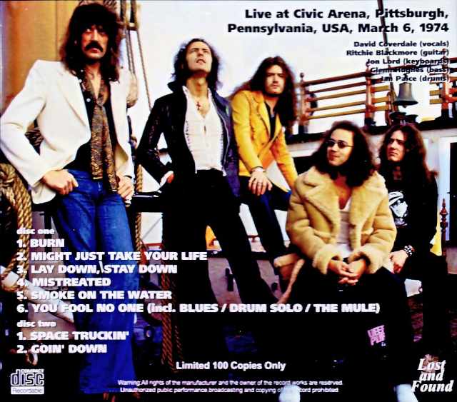 Deep Purple / PA, USA 03.06.1974 Complete - Image 2
