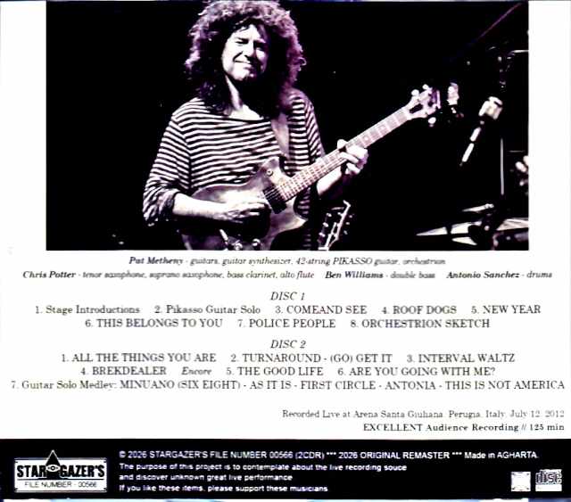 Pat Metheny Unity Band / Italy / 07.12.2012 Complete Remastered - Image 2