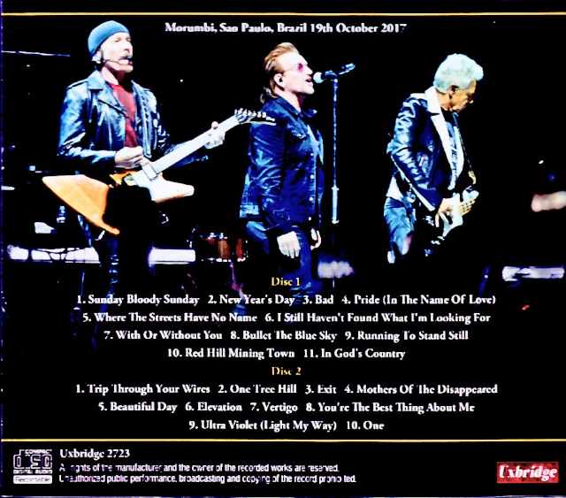 U2 U2/Brazil 10.19. 2017 IEM Matrix Edition - Image 2