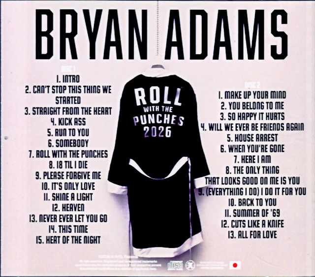 Bryan Adams / Osaka, Japan 2026 Complete IEM Matrix Edition & more - Image 2