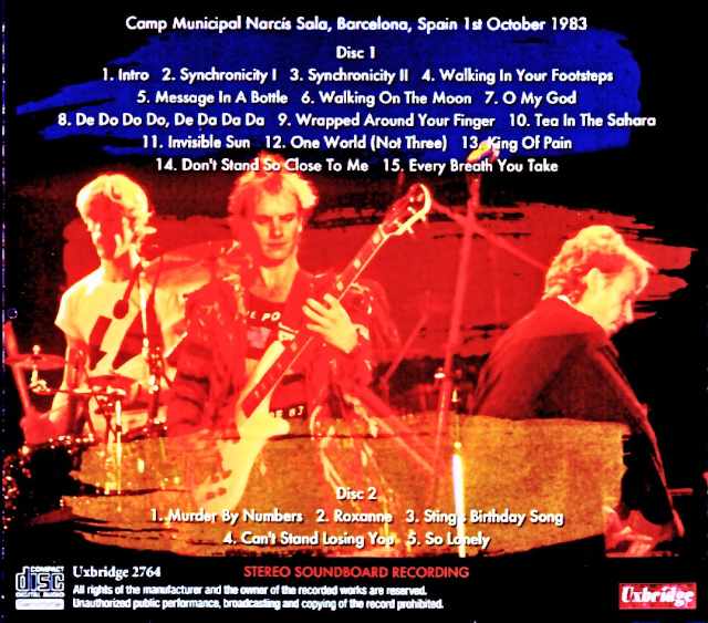 Police / Spain 10.01.1983 Complete Soundboard Edition - Image 2