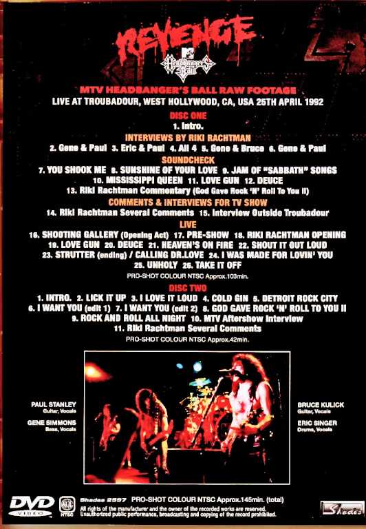Kiss / CA, USA 04.25.1992 Multi-Cam Edition - Image 2