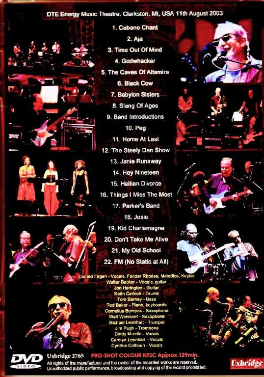 Steely Dan / MI, USA 2003 Multi-Cam AI Remastered Edition - Image 2