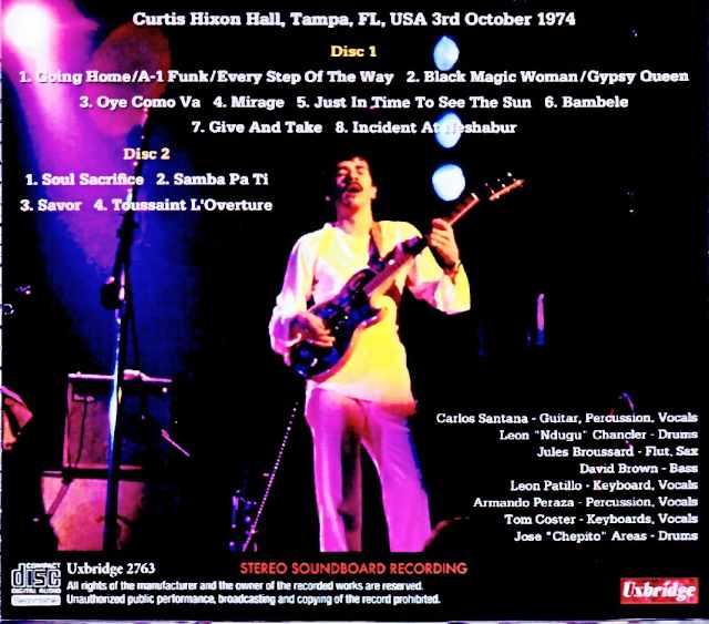 Santana / FL, USA 10.03.1974 Soundboard Edition - Image 2