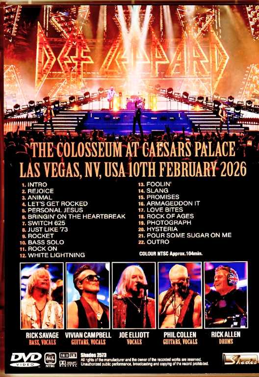 Def Leppard / NV, USA 02.10.2026 Complete - Image 2