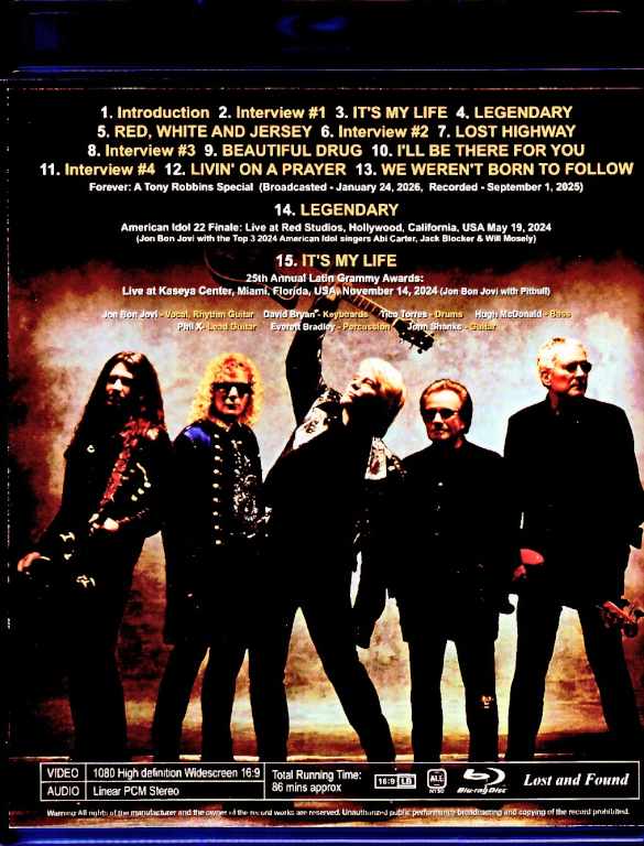Bon Jovi / A Tony Robbins Special 2026 & more Blu-Ray Version - Image 2