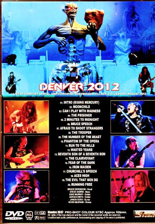 Iron Maiden / CO, USA 08.13.2012 Complete Multi-Cam Edition - Image 2