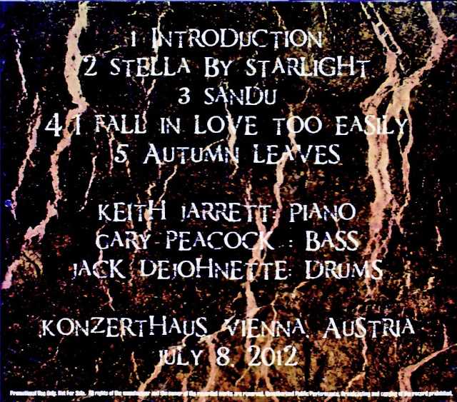 Keith Jarrett Trio, Gary Peacock, Jack DeJohnette, Keith Jarrett/Austria, July 8, 2012 - Image 2