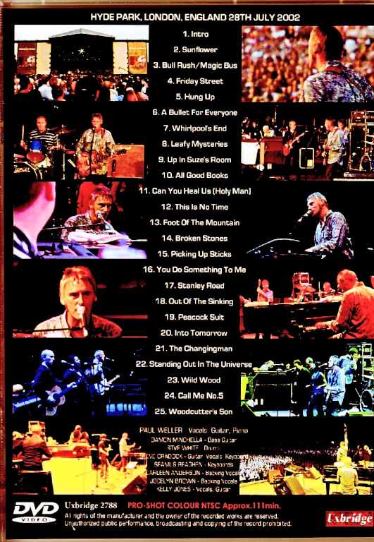 Paul Weller / London, UK 2002 Complete Multi-Cam Edition - Image 2